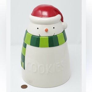 Vintage Hallmark Christmas cookie jar snowman